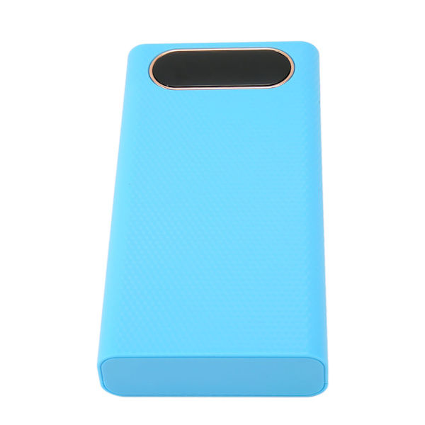 6x21700 Batteri Powerbank Etui 21700 Batteriboks DIY Powerbank Etui Med LCD Display til Telefon Blå