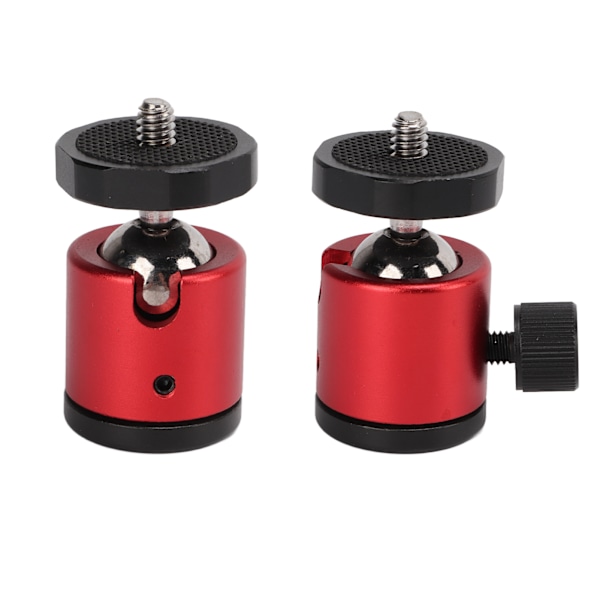 Tripod kulledshuvud kameramontering aluminiumlegering 360° roterande universell för stativ SLR-kamera röd