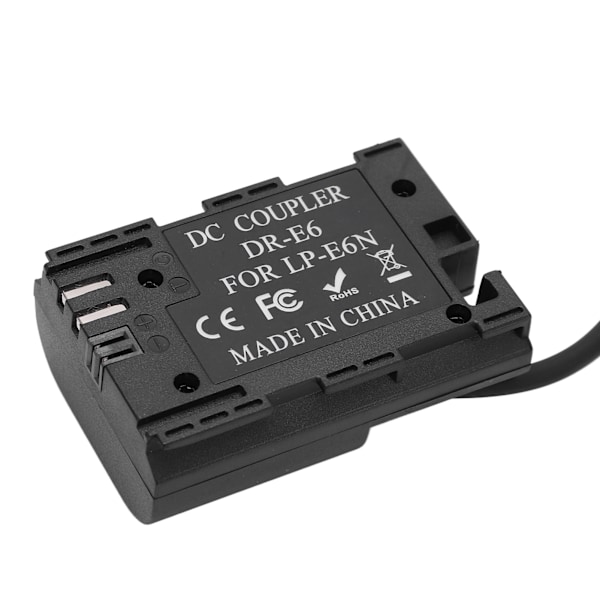 Type C LPE6 Fuld Dekodet Dummy Batteri DC Kobler Strømadapter til 5D4 6D2 7D Kamera
