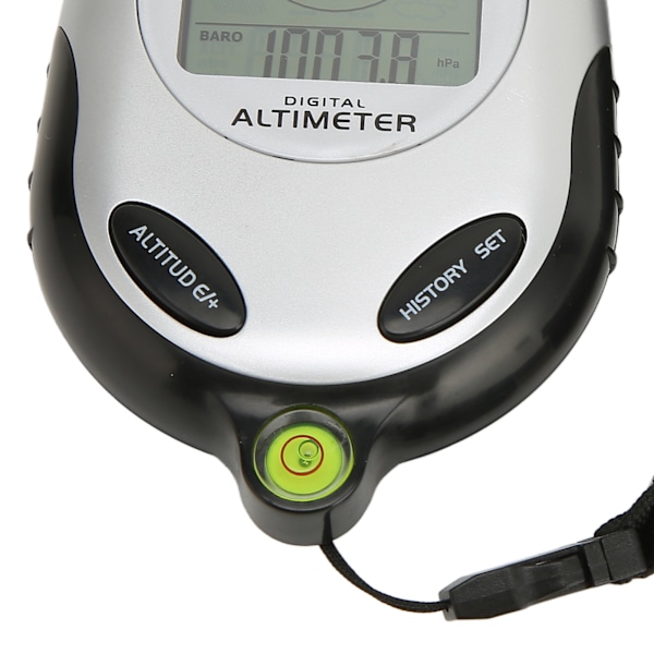 Multifunktionell Elektronisk Vridbar Digital LCD Höjdmätare Kompass Barometer Väderprognos Klocka Kalender med Bakgrundsbelysning