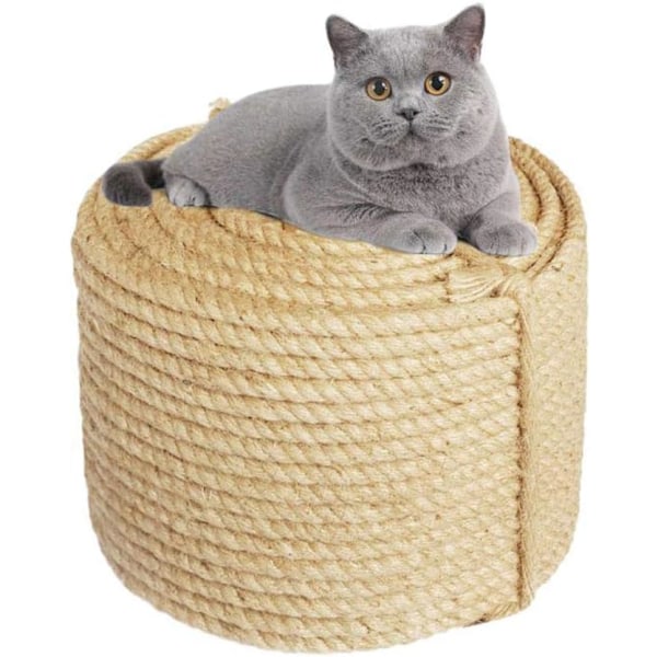 Utsökt Hantverk Jute Rep, Tvinnat Manila Rep för Hantverk, Heminredning, Utomhusprojekt (6mm*10m)