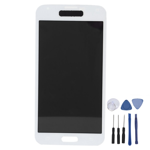 Skärmersättning LCD-skärm Touch Digitizer-enhet för Samsung Galaxy S5 Vit