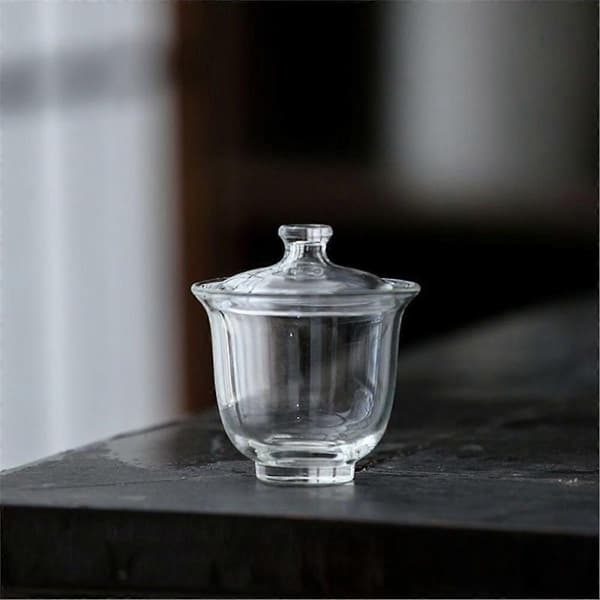 Glas Tekopp Transparent Te Lock Skål