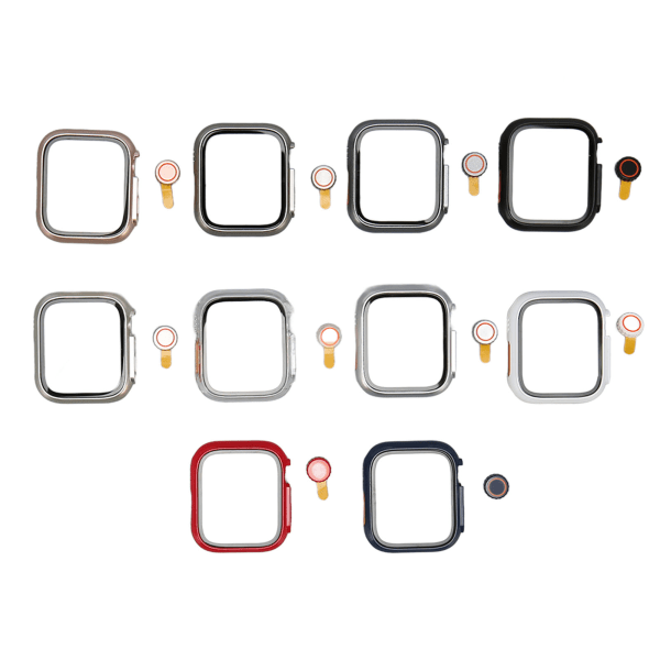 10PCS for IWatch Case Hard PC Tempered Glass Watch Screen Protector Case for SE(2022) 6 5 4 SE 40mm for IOS Watch
