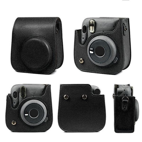 PU-läderfodral med axelrem för Fujifilm Instax Mini 11-kamera