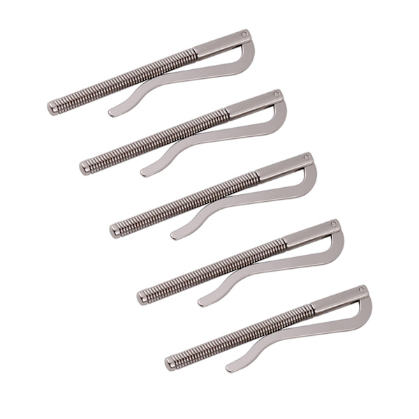 5 stk holdbare pengespenneklips DIY-verktøy for bifold skinnlommebok, veske, kredittkortholder