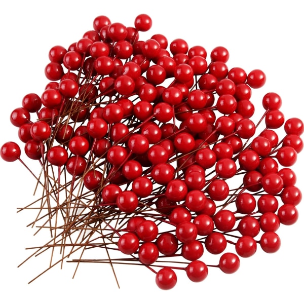 TUPARKA 150st Mini Rot Holly Beeren Weihnachten Dekoration