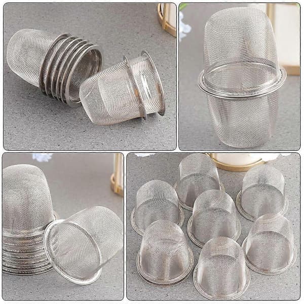 GETIT 10 stk. Tesil i rustfritt stål Finmasket tesil Metall tesil Teinfuser