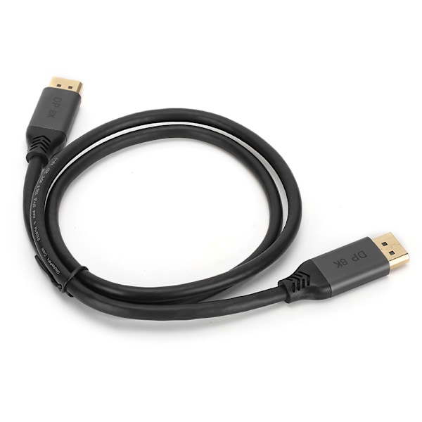 DisplayPort til DisplayPort-kabel 1.4 8K 240Hz lyd- og videokabel 1M for PC TV