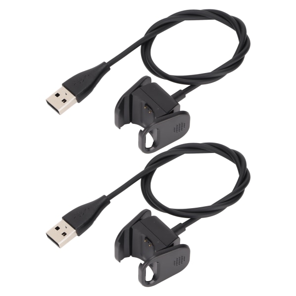 2 kpl 55 cm:n USB-latauskaapeli Fitbit Charge 4 -älykellolle, varaosalaturi, lataustelakka