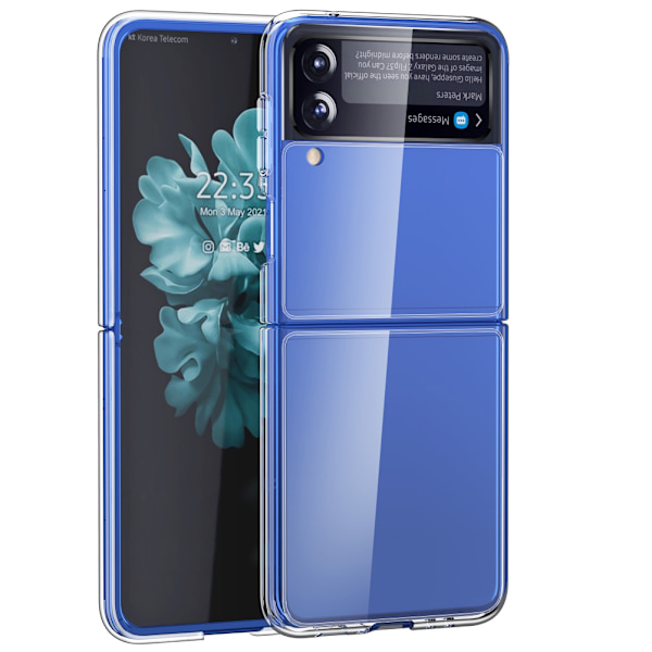 Transparent mobilfodral kompatibel med Samsung Galaxy Z Flip 3 Anti Fingeravtryck Skyddande Skal All Inclusive Mobilfodral