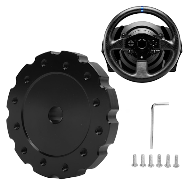 Styrehjul Adapter Sort Præcis Udskiftning Til Thrustmaster T300 T500 PCD 73mm Styrehjul