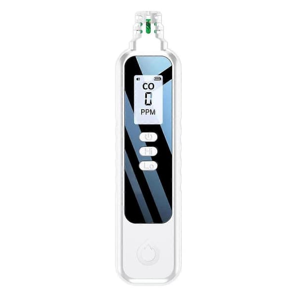 Kuliltealarmer, LCD-display med 2 AAA-batterier (hvid) Kuliltealarmer