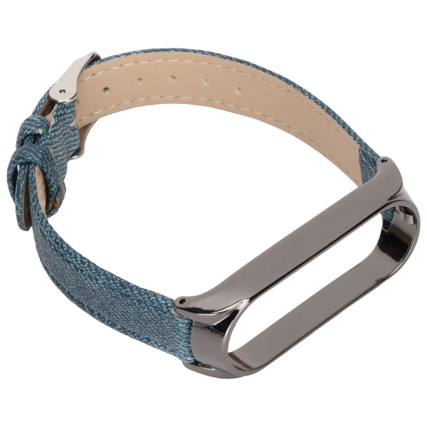 Denim mönstrade klockarmband Retro handledsremmar ersättning för Xiaomi Mi Band 6 NFC spännstil