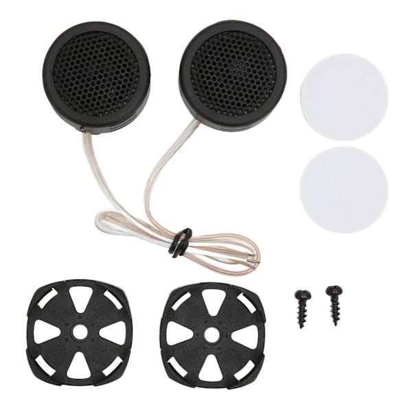 2 stk. bil-tweetere 97dB 500W dome indvendige stereo lydhøjttaler med base til lydsystem