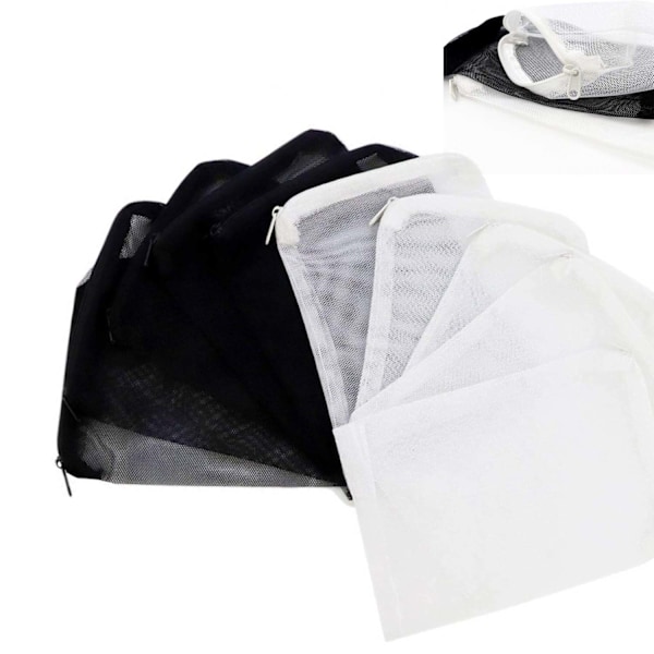 Återanvändbart akvariefilter, nätfilterpåsar med kompatibilitet för aktivt kolfilter, filtermediapåsar för kraftfilter, 10-pack