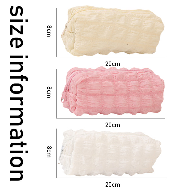 3-pack pennfodral kosmetisk dragkedja pennfodral väska söt sminkväska brevpapper förvaringsväska handväska kosmetisk väska för handväska