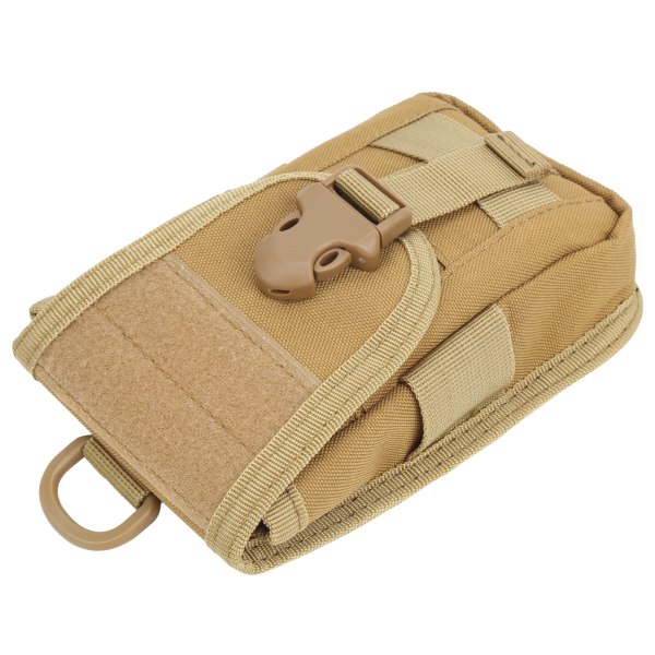 Multifunktionell utomhus camping mobiltelefon väska påse resevandring midjeväska plånbok (lera färg )