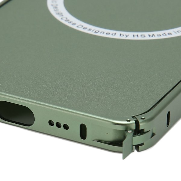 Magnetiskt telefonfodral med kameralinsskydd Mobiltelefon skyddande fodral för MagSafe Grön för IPhone 13