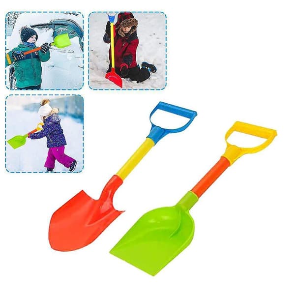 GETIT 2 stk snøspader Barn Plast snøspader Sandsspader Kompatibel med strand snø vinter utendørs