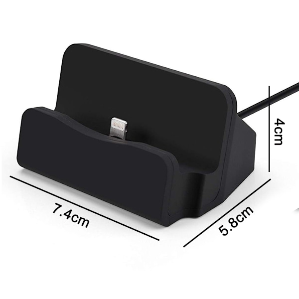 Magneettinen työpöydän lataustelakka iPhonelle, nopea lataus ja datansiirto