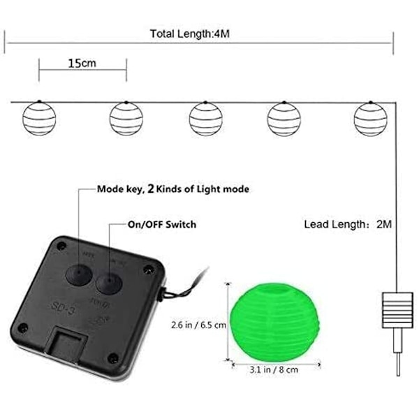 2PACK Solcells drivna orkidélampor, för uteplats gård villa