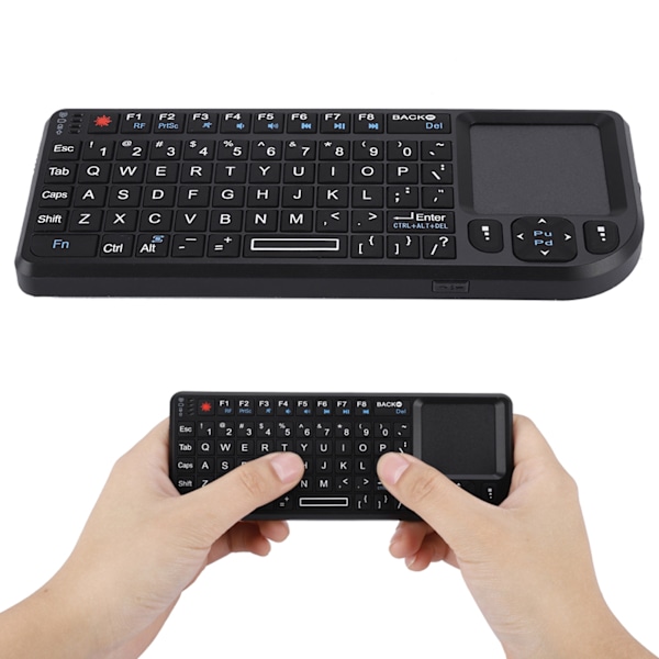 2,4 GHz trådløs touchpad/genopladelig ultra mini tynd USB-baggrundsbelyst tastatur til PS3/4, til XBOX 360