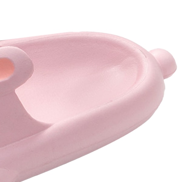 Sommartofflor för kvinnor, tjock sula, halkskydd, söta tecknade kaniner, EVA-tofflor för damer, för hem och badrum, rosa 40‑41 (passar 39‑40)