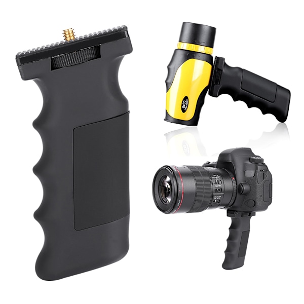 Black Mount Handle Grip with 1/4" Screw for Camera Telescope Accessories