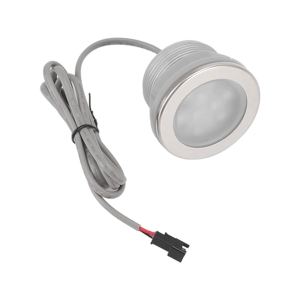 Vattentät LED-badlampa i rostfritt stål med färgglad frostad yta, nedsänkbar LED-poollampa för badkar och fiskdammar