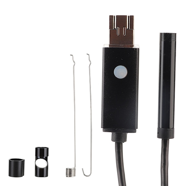 2-i-1 HD IP67 Vattentät 8mm Universell Mobiltelefon och Dator Endoskop för Windows med 2M Kabel