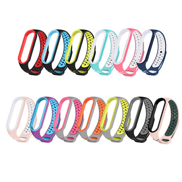Silikonearmbånd Armbåndserstatning til Xiaomi Mi Band 5 Justerbar Armbånd til Xiaomi Mi Band 5 NFC