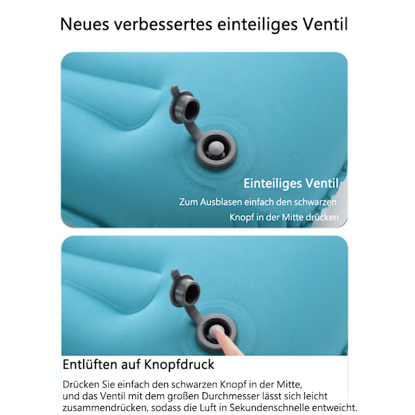 Multifunktionell Kudde, Ergonomiskt Nackstöd med U-formad Design, Ultralätta Uppblåsbara Campingkuddar, Polyesterfibermaterial Erbjuder En