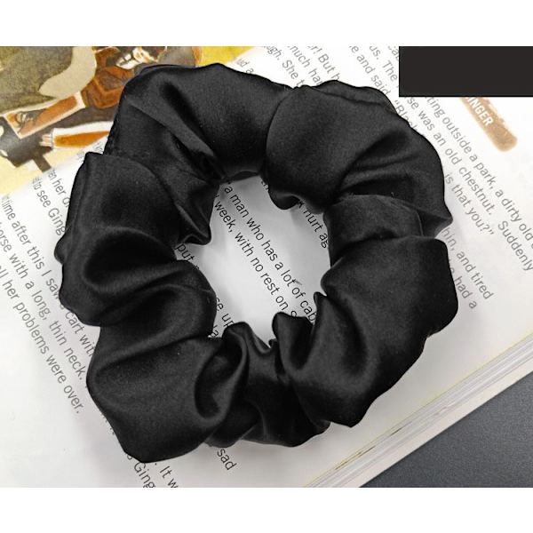Hårbøyler Silkehodebånd Elastiske hodebånd, Damehodebånd Premium Silkehodebånd Elastiske hodebånd, Dame, Damehårtilbehør Silke Black
