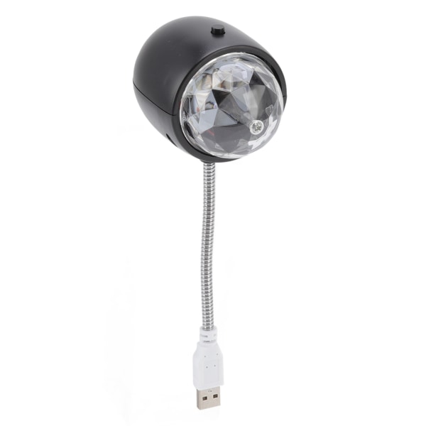 USB-projektorlys, automatisk roterende, 2 tilstande, læselampe, biltag