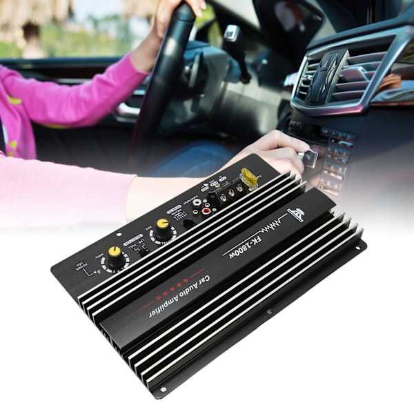 Bilforstærker 12V 1800W Bilstereo Audio Høj Effektforstærker Subwoofer til Bil