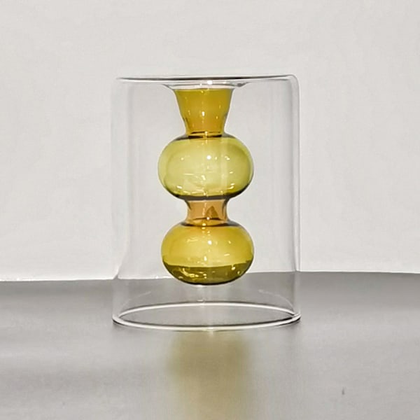 Modern Glasblomvas, Hemmakontorsdekorationsvas För Att Förbättra Ditt Utrymme, Inkludera Modern Stil Och Funktion Med Detta Utsökta Glas,