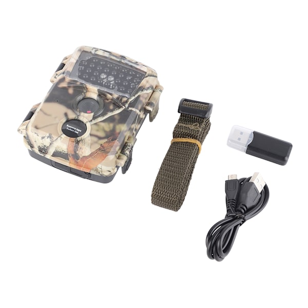 Mini Trail Game Kamera 12MP 1080P Utomhuskamera med Nattseende för Vilddjursbevakning