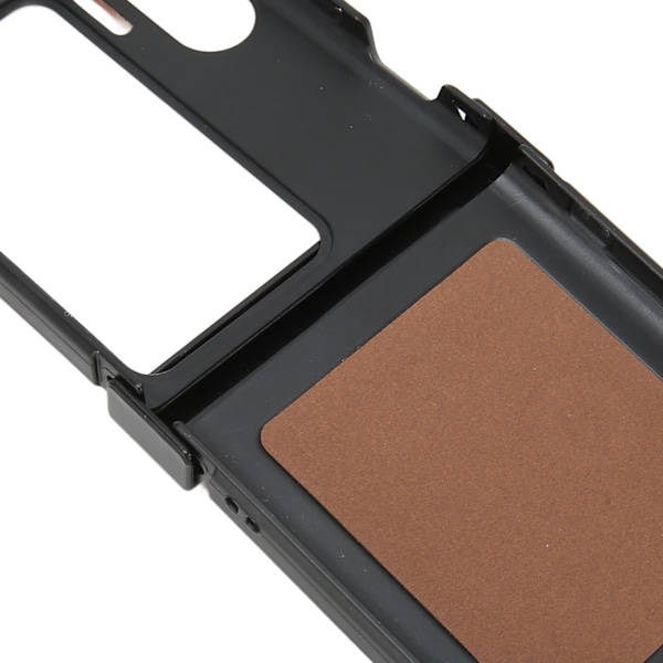 Fodral i läder till vikbar telefon med ränder, förhindrar fall för Oppo Find N2 Flip
