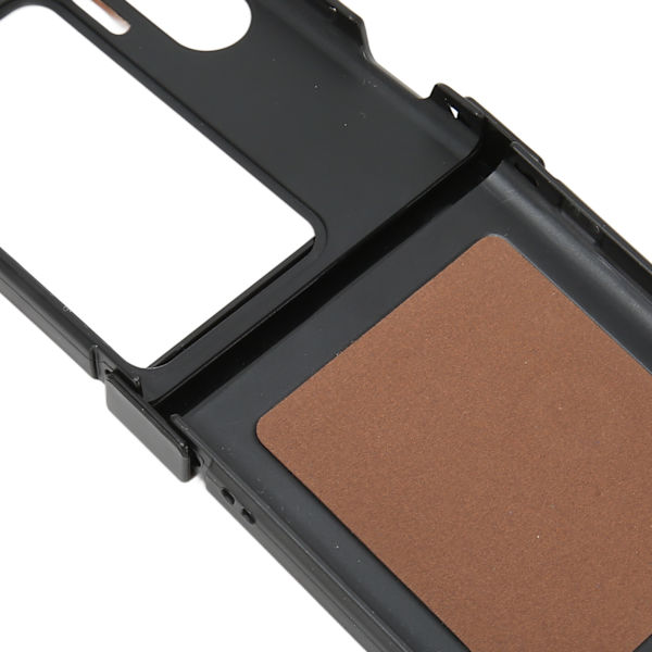 Telefon læderbeskyttende etui stribet foldbar cover forhindre drop til Oppo Find N2 Flip