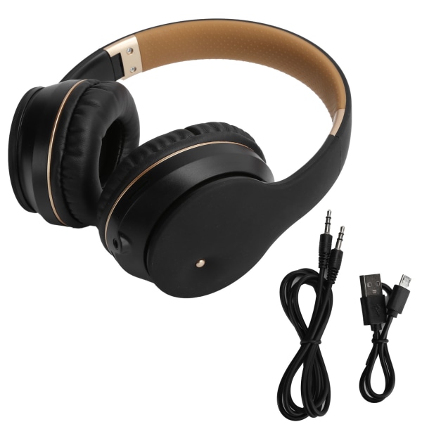 Foldbar trådløs Bluetooth 5.0 Gaming Headset ABS Over‑Ear Computer Hovedtelefoner Stereo