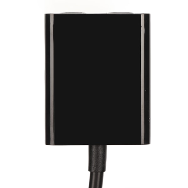 Optisk kabelsplitter 1 inn 2 ut Surround Sound Digital Optisk Fiber Lydkabel for DVD CD-spiller Datamaskin Forsterker Svart