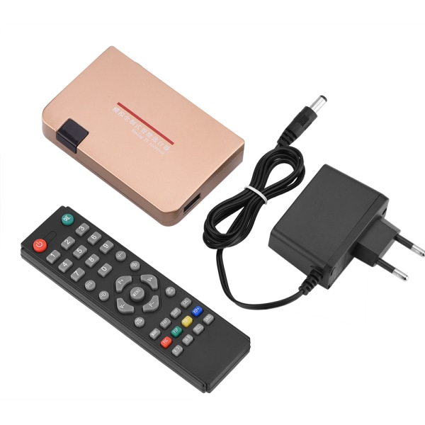RF til HDMI All Standard Converter Analog TV Receiver Adapter Fjernkontroll 100-240V (VDE)