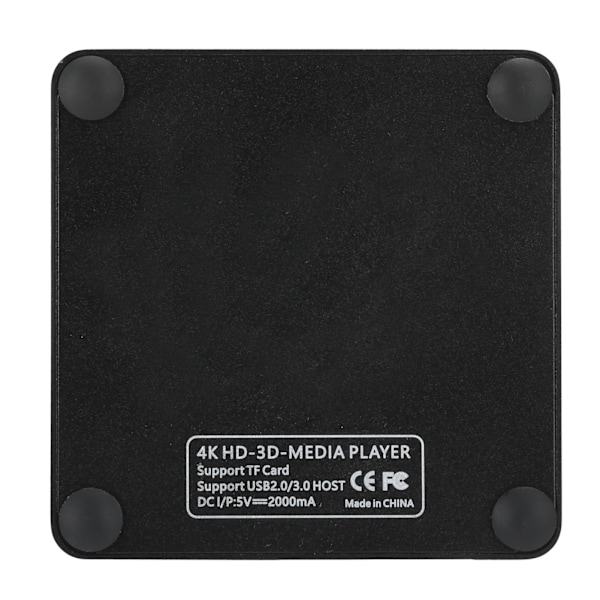 Mini Full High Definition 1080P USB Media Box 4K Afspiller 100‑240V