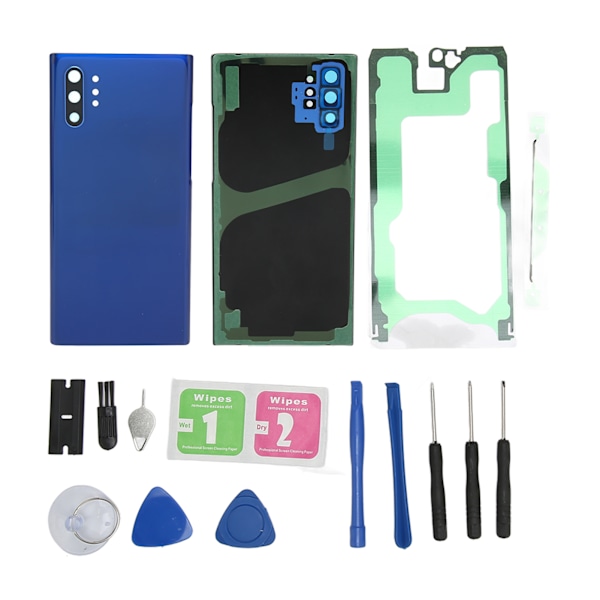 Bakre glassdeksel erstatning perfekt passform foran ytre glasskjermdeksel for Samsung Galaxy Note 10 Plus