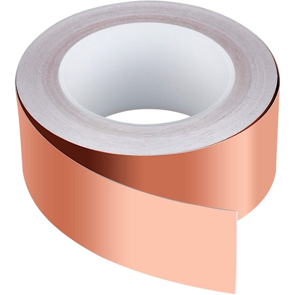 Mångsidig koppartejp, reparation av tryckta kretskort, 20 meters längd, 50 mm bredd, 0,05 mm tjocklek, resistent mot kemikalier, värme, fukt,