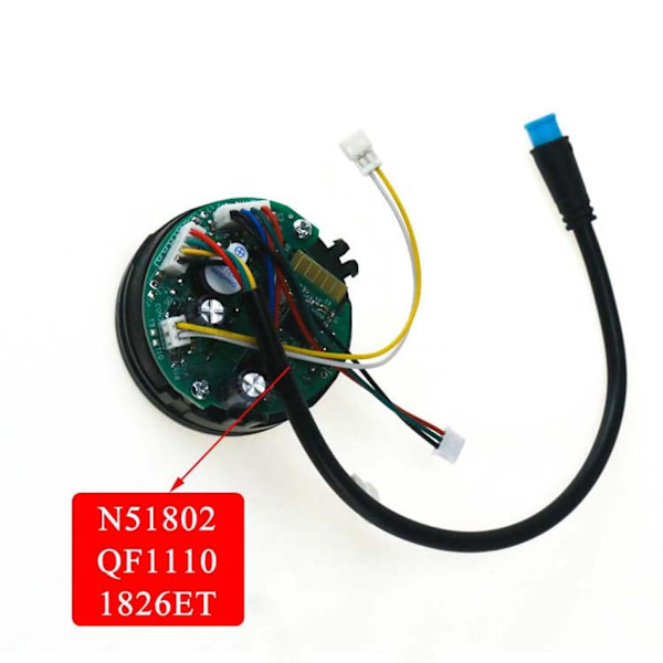 Elektrisk Scooter Instrumentpanel, Tydlig Display för Effekt- och Hastighetsvisning för Ninebot ES1 ES2 ES4, Kompakt Storlek och Lättviktsdesign, Hög Precision