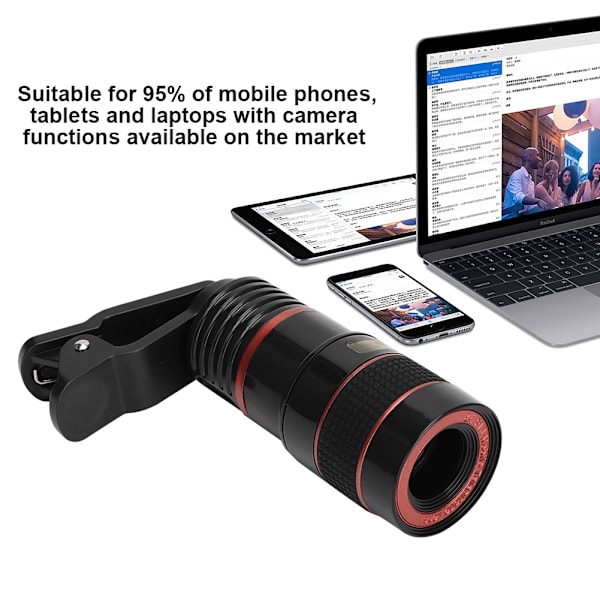 LIEQI LQ-007 8X fast fokus teleskop mobiltelefon tablet kameraobjektiv