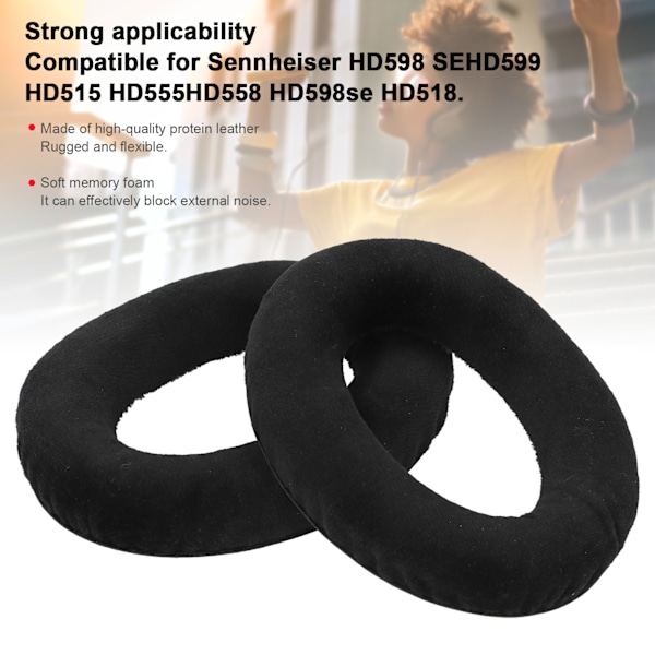 FYZ‑180 Öronkuddar Öronproppshölje Passar för Sennheiser HD598 SEHD599 HD515 HD555HD558 HD598se HD518