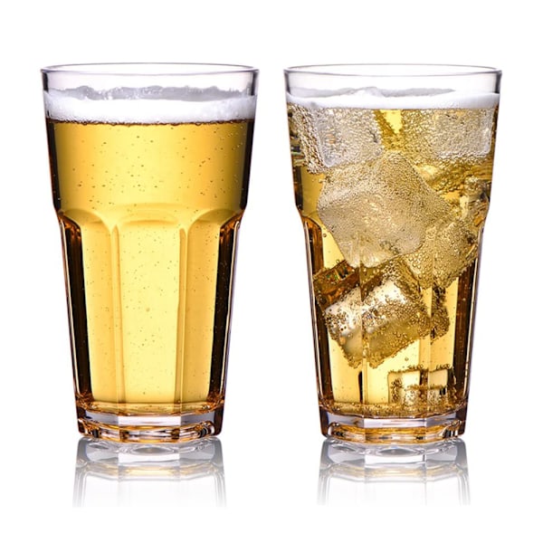 Klassiska Iste Glas, Modern Åttakantig Design Akrylglas, Generös Kapacitet För Mångsidig Användning I Hem Och Kök